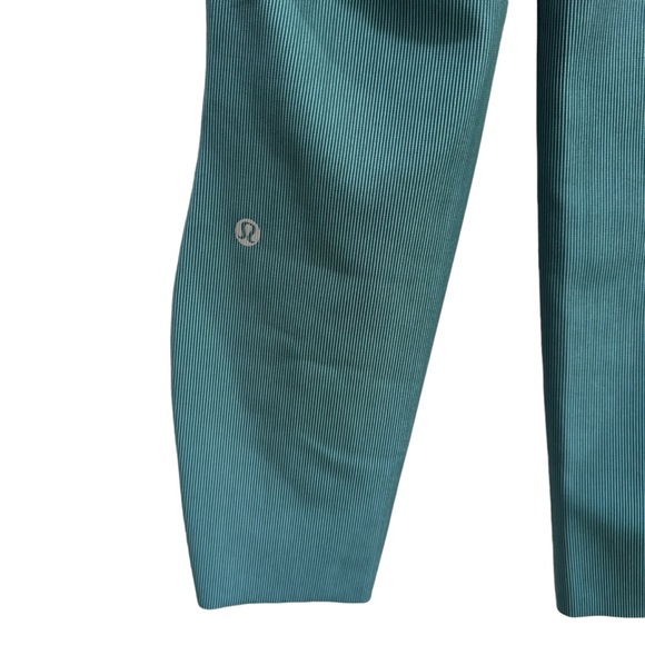 Lululemon Base Pace High-Rise Tight 25" Two-Tone Ribbed Green Jasper/Blue - Picture 6 of 7